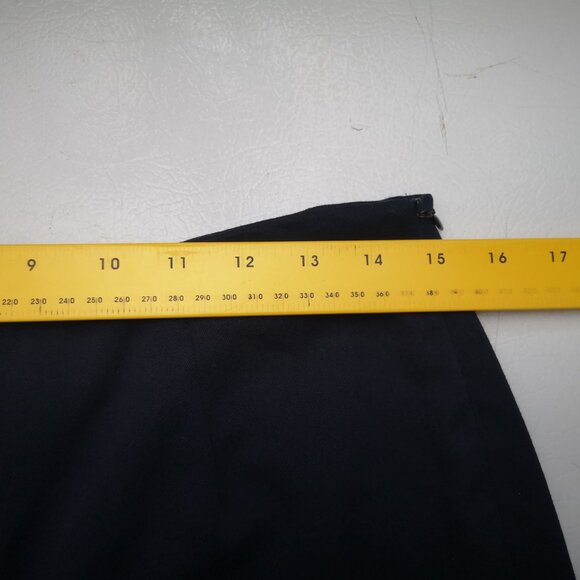 Talbots Petites Stretch Ladies Size 10P Navy Made in USA Size Zipper Pants - Picture 8 of 10